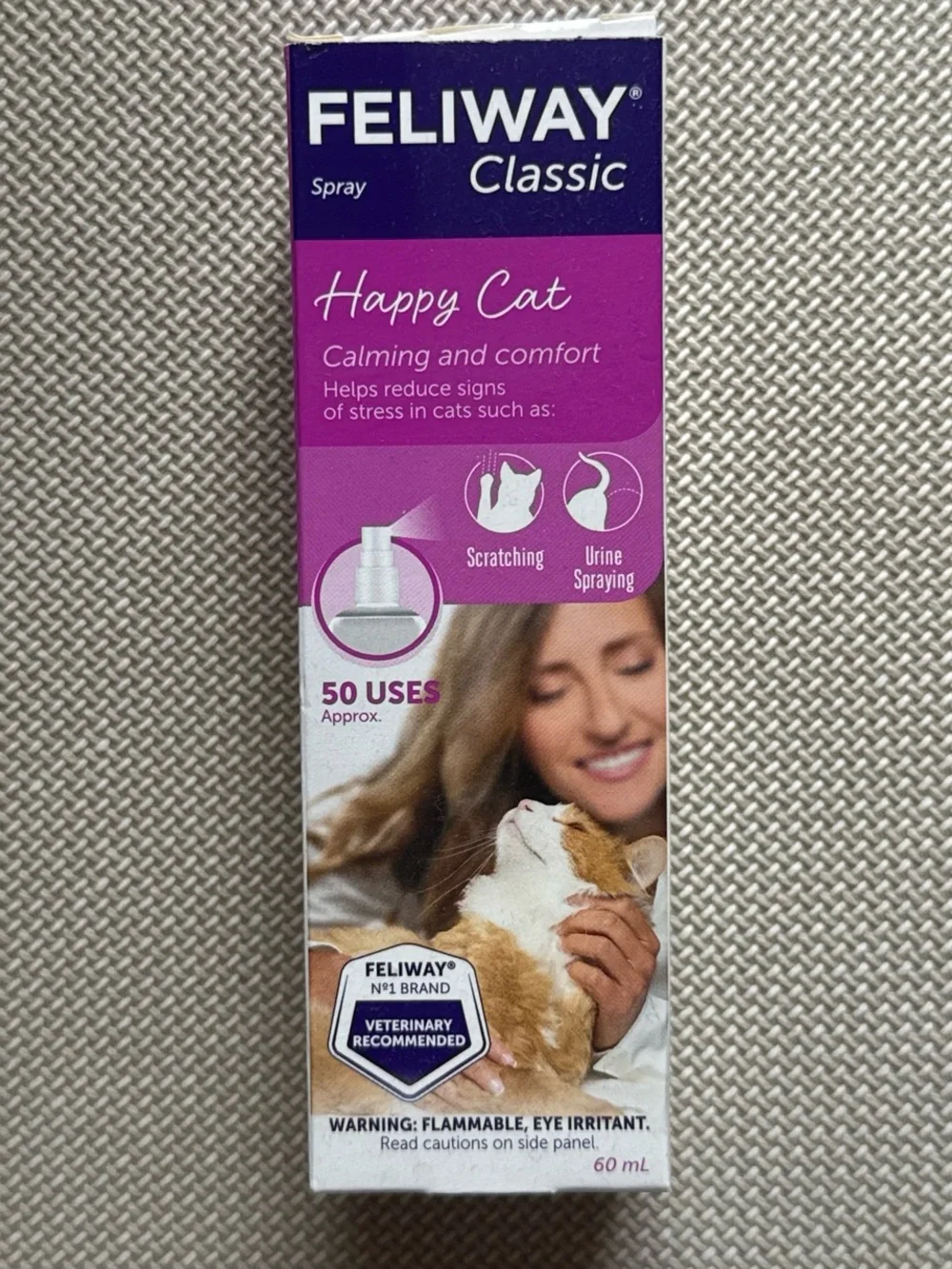 Classic Happy Cat Calming Spray - Purple